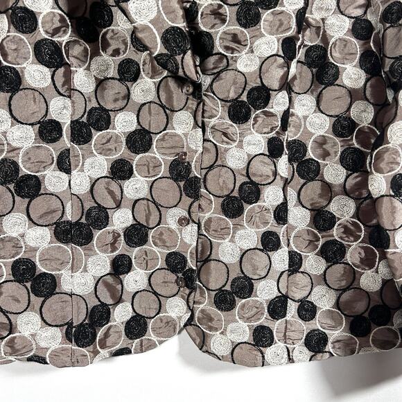 Samuel Dong Vintage Boutique Embroidered  Circle Statement Jacket Women’s L / XL - Picture 3 of 10